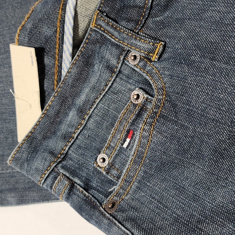 Vintage Rare Tommy Jeans Casual Retro Y2K Streetwear Low Rise Boot Cut Denim 4R - Picture 7 of 12